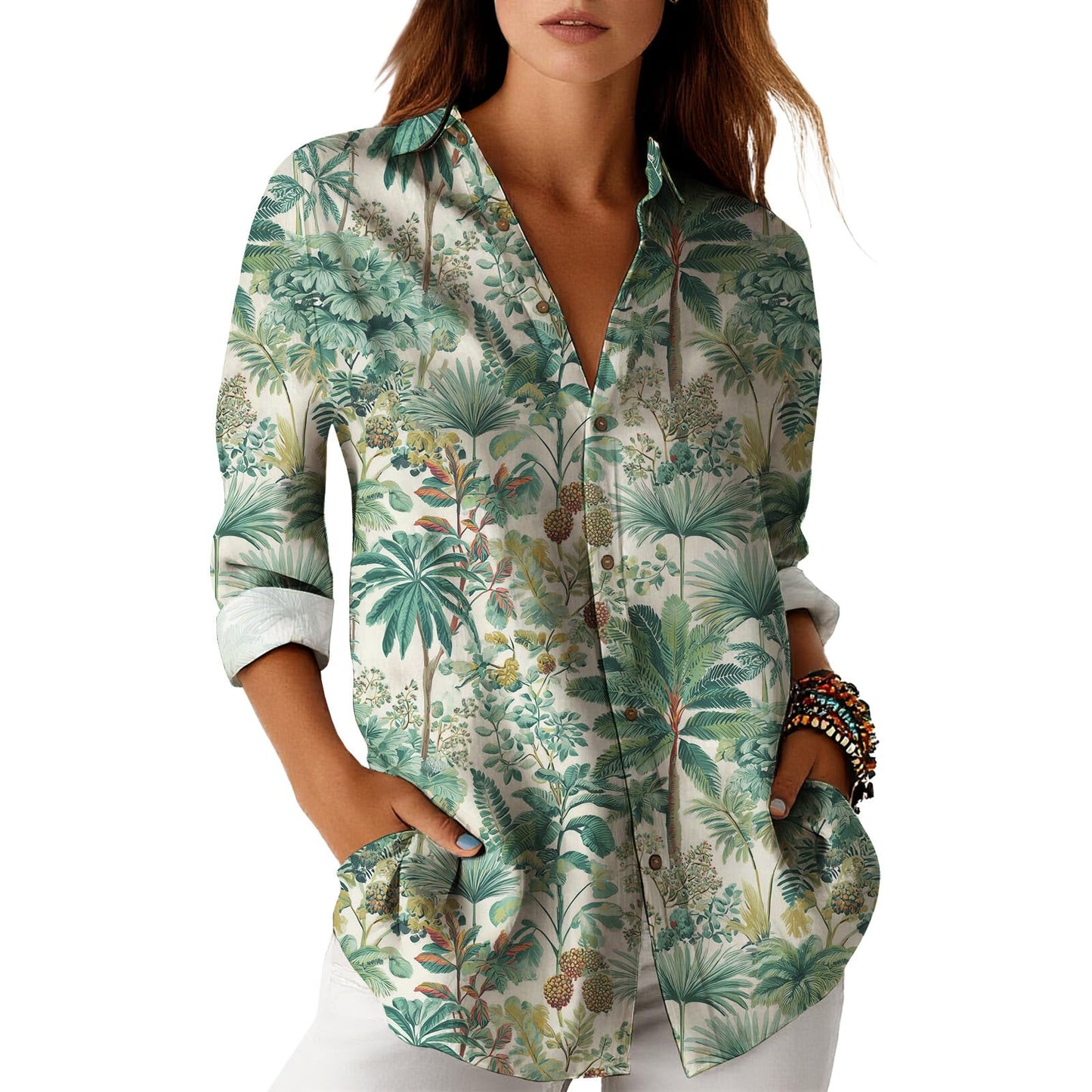 Blouses for Women Dressy Casual Designer Style Long Sleeve Womens Tops Trendy Button Down Womens Shirts